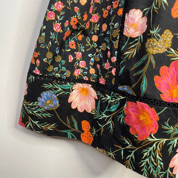 Kate Spade Floral Mixed Blossom Fit-and-Flare Dress Cotton Sleeveless womens 12 - Picture 10 of 16